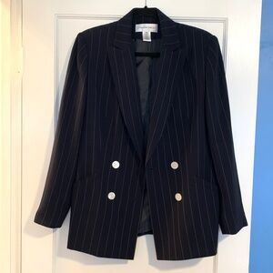 Vintage Jones New York Navy Pinstripe Blazer